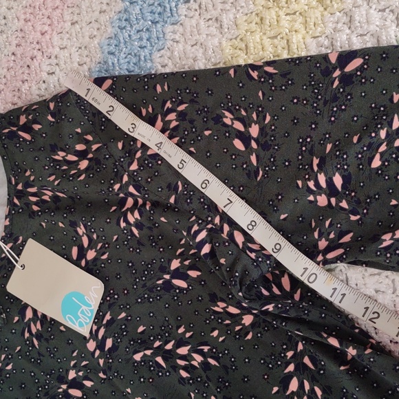 Boden US 14R Posie Jersey Dress Pine Tree Autumn Leaves - Picture 9 of 15